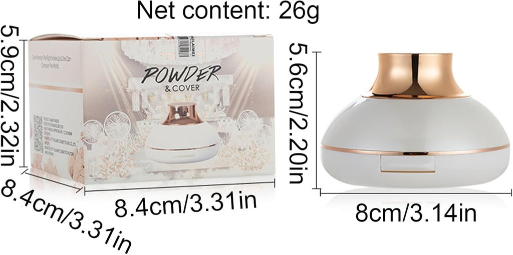 Poudre De Finition | Poudre De Finition Compacte Pour Fond De Teint Longue Tenue | Contrôle De L'Huile Et Finition Imperméable, Poudre Végétale De Contrôle De La Brillance