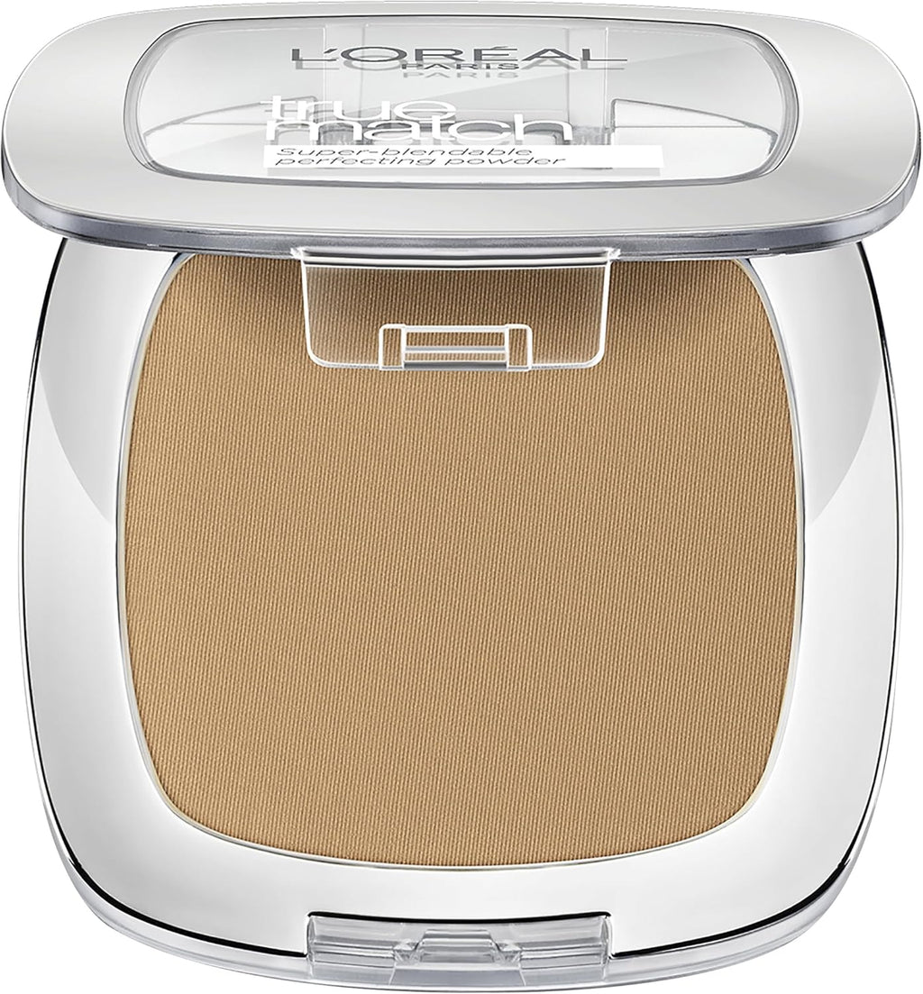 Fond De Teint En Poudre, Texture Légère Pour Une Finition Impeccable, Fond De Teint Poudre Pressée True Match, 7W Cannelle