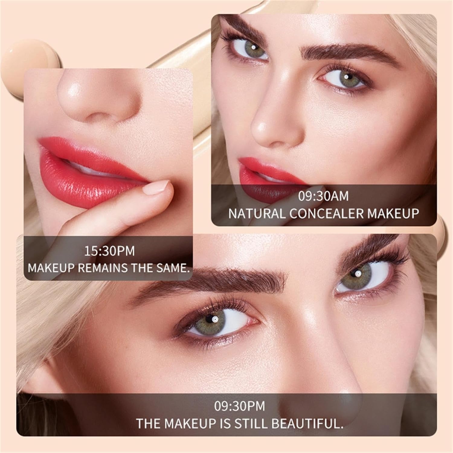 Fond De Teint Coussin, Coussin D'Air BB Crème Tête De Champignon,Bb Cream Anti-Cernes Naturel À Coussin D'Air Longue Durée - Fond De Teint Crème De Beauté, Coussin Hydratant, Maquillage Pour