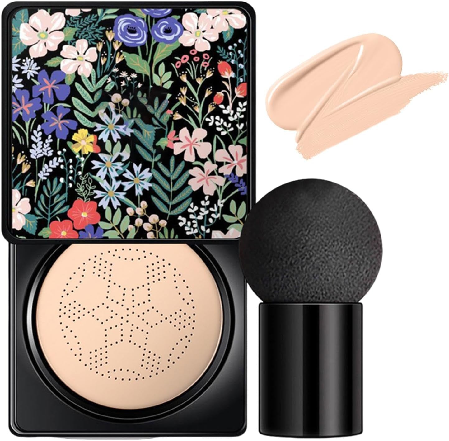 Fond De Teint Coussin, Coussin D'Air BB Crème Tête De Champignon,Base De Maquillage Naturelle, Correcteur À Coussin D'Air Longue Durée - Fond De Teint Liquide Hydratant, Coussin Respirant, Maquillage