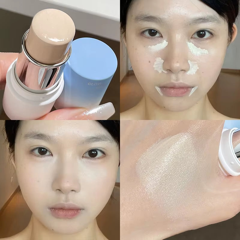 Natural Water Shimmer Highlighter Stick Light Clear Fine Shining Pearl Contour Shading Brightening Face Illuminator Dupes Makeup