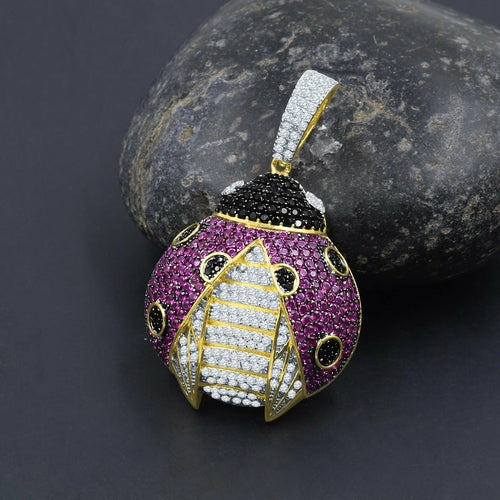 Pendentif Polychromatic Silver - Bijou Argenté Multicolore Éclatant