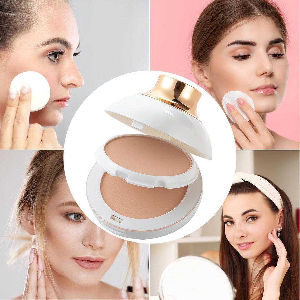 Poudre De Finition | Poudre De Finition Compacte Pour Fond De Teint Longue Tenue | Contrôle De L'Huile Et Finition Imperméable, Poudre Végétale De Contrôle De La Brillance