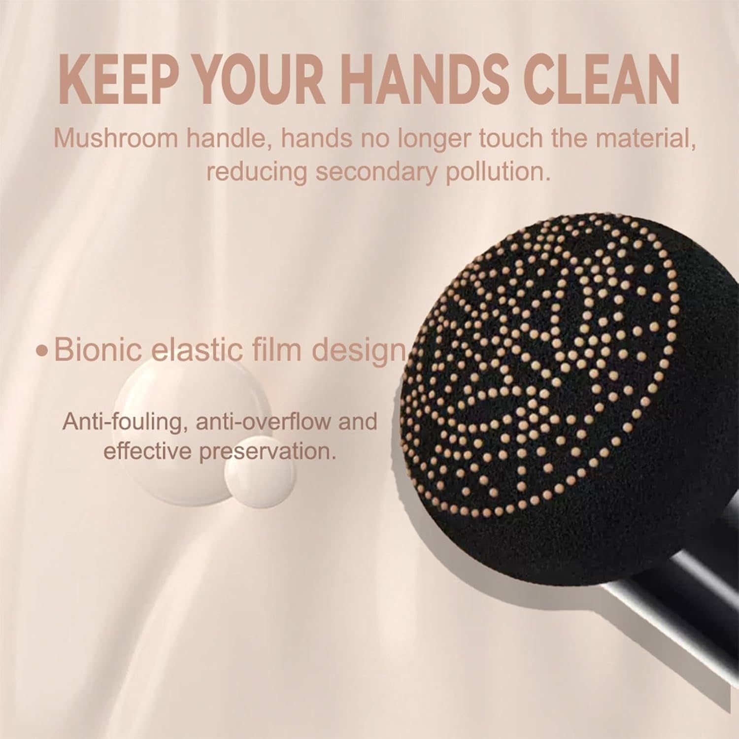 Coussin D'Air Tête De Champignon – B Cream Fond De Teint Pour Peaux Matures | Coussin D'Air En Forme De Tête De Champignon | Correcteur Hydratant | Teint Uniforme Pour Les Types De Peau, Blanc