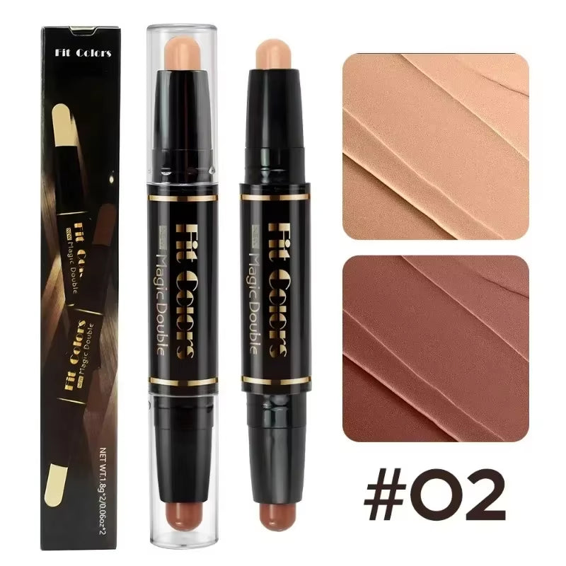 Highlighting&Bronzer Stick Face Brightening Shaping Concealer Pencil 3D Long Lasting Corrector Nose Shadow Contouring Cosmetics