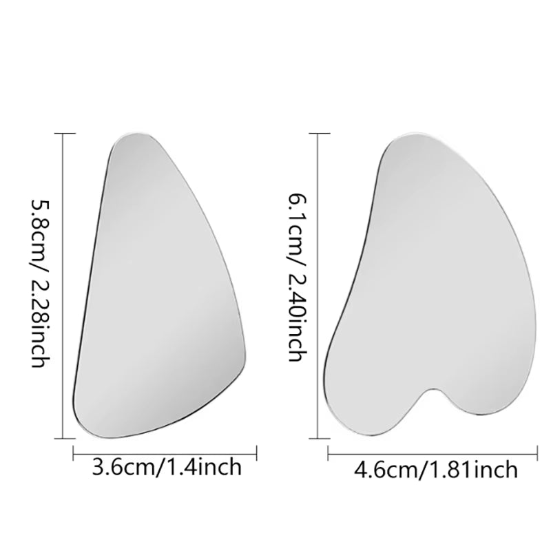 1Pcs Stainless Steel Hair Follicle Cleansing Blackhead Scraper Gua Sha Scraper Massager for Facial Skin Care Board Face Massager