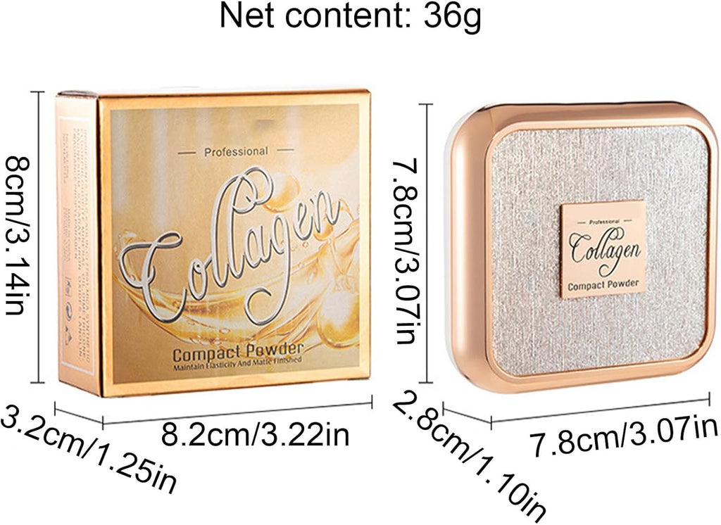 Poudre Pressée | Maquillage En Poudre Pressée Double Couche | Poudre De Contrôle De L'Huile De Maquillage En Poudre Fixatrice De Fond De Teint, Cosmétique De Remplissage De Pores Longue Durée