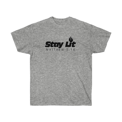 T-shirt Unisexe Stay Lit - Matthieu 5:16 - Message Religieux
