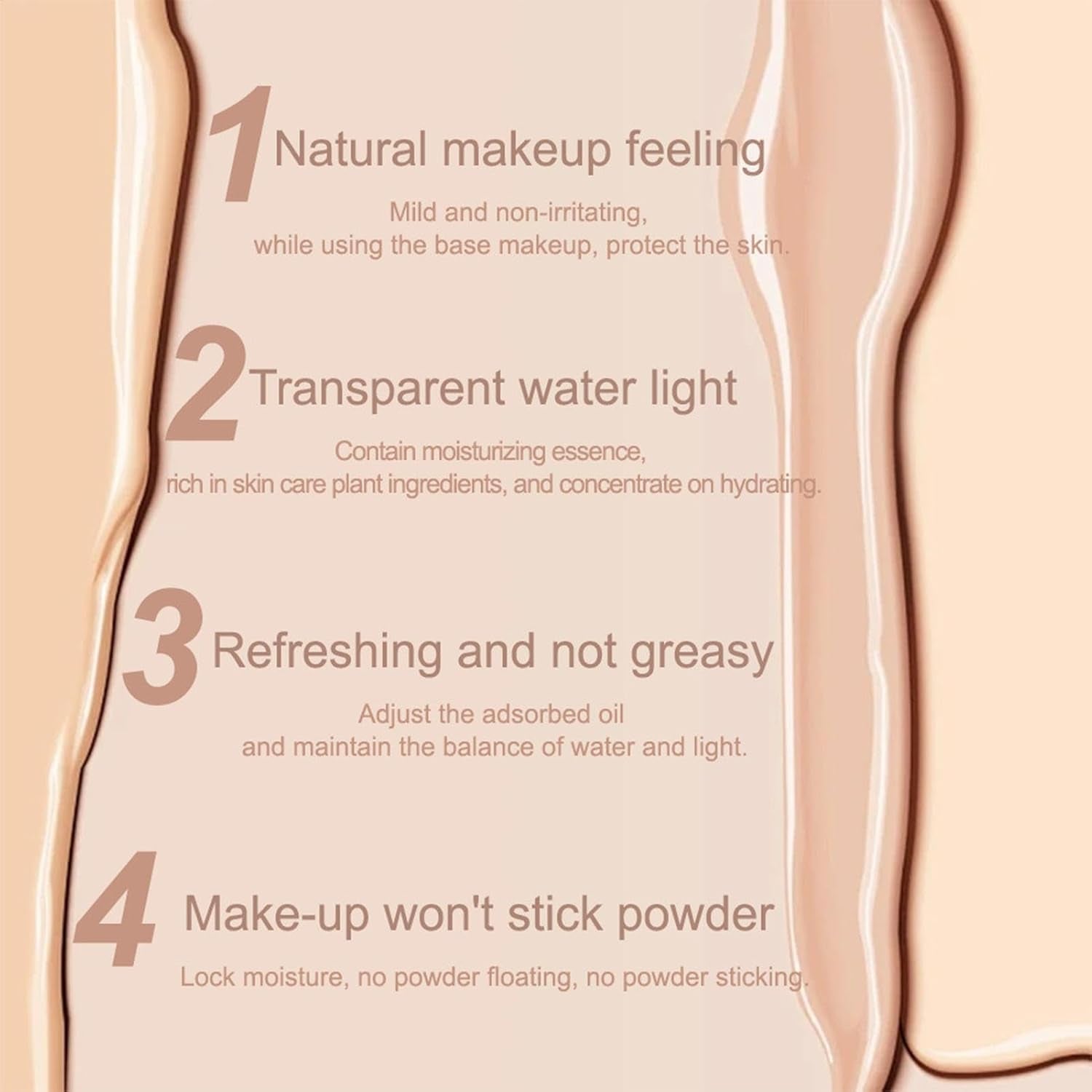 Coussin D'Air Tête De Champignon – B Cream Fond De Teint Pour Peaux Matures | Coussin D'Air En Forme De Tête De Champignon | Correcteur Hydratant | Teint Uniforme Pour Les Types De Peau, Blanc