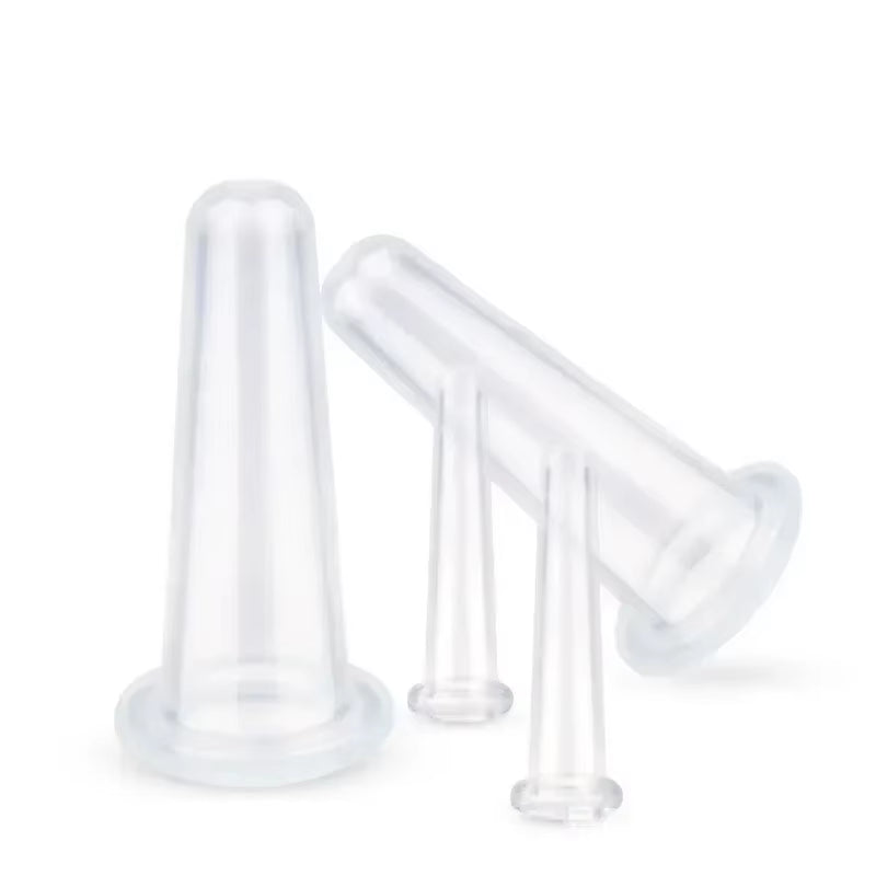 Silicone Vacuum Cupping Massage Jars anti Cellulite Massage Facial Suction Cups Face Neck Lift Skin Scraping Guasha anti Wrinkle