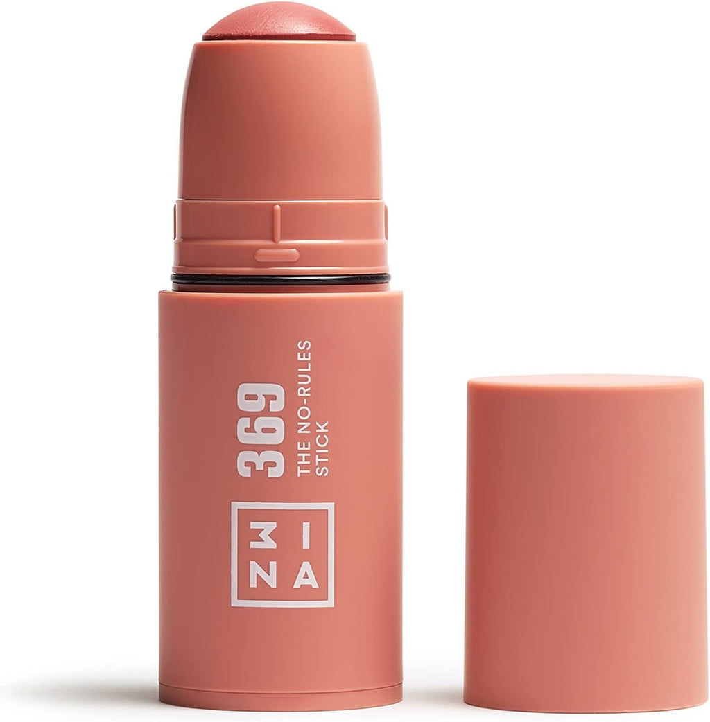 MAKEUP - the No-Rules Stick 369 - Marron Rose - Blush Crème Aux Acide Hyaluronique - Stick Pour Yeux, Lèvres Et Joues - Fini Naturel Et Lumineux - Vegan - Cruelty Free