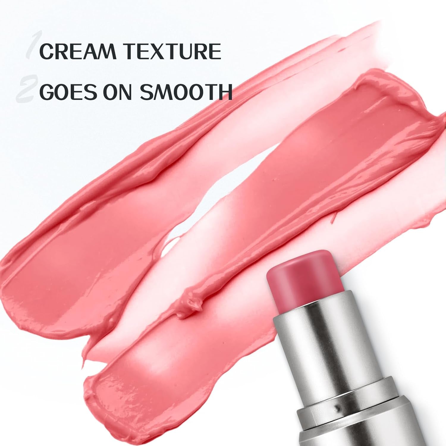 Boobeen Bâton De Maquillage Surligneur, Bâton De Crème Surligneur Et Blush, Illuminateur De Contour Du Visage, Hydratant Léger Translucide Naturel, Fini Rosé