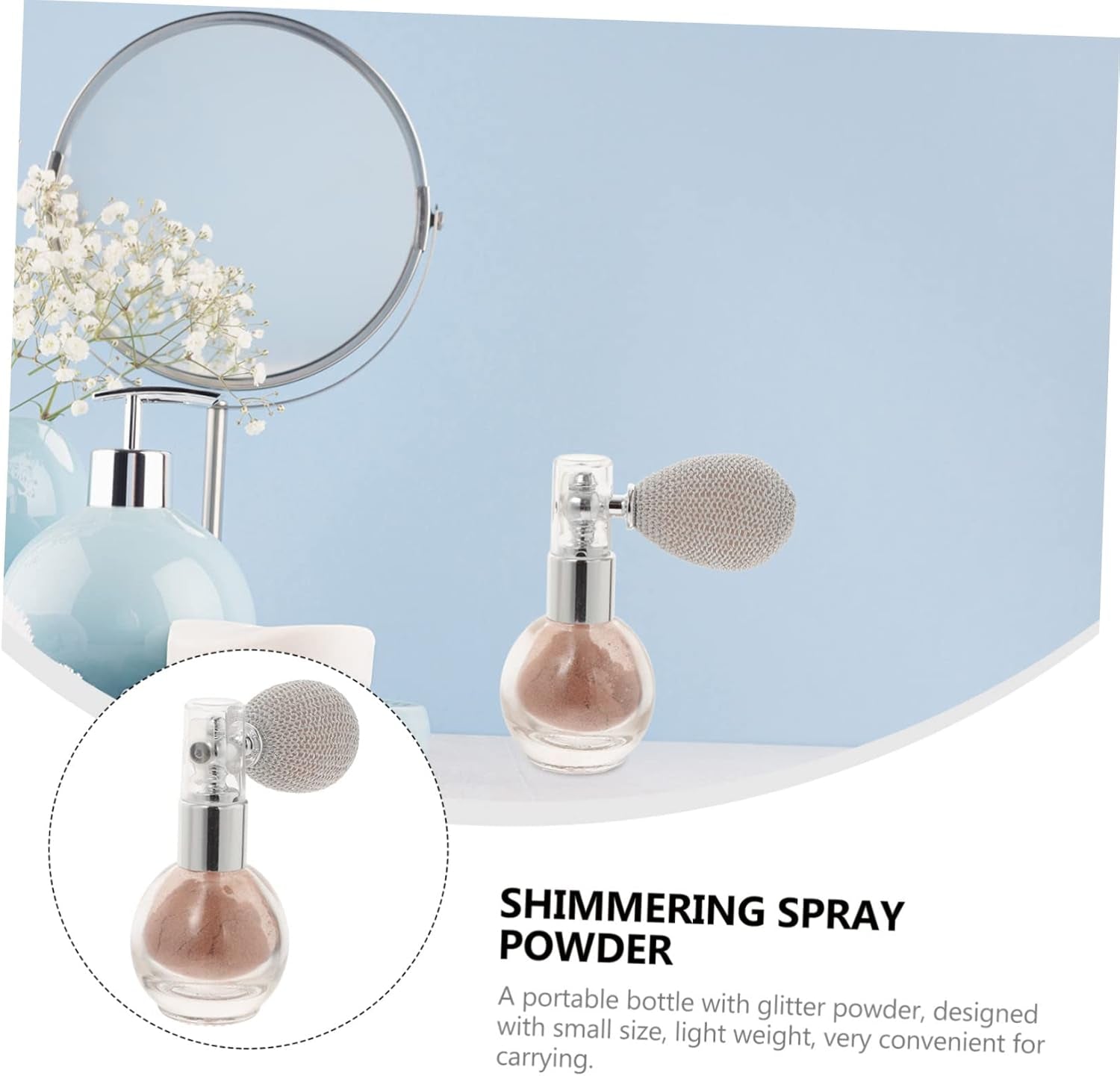 Spray Pailleté Pour Brillance Éclatante Et Pour Cheveux Et Peau Parfait Pour Festivals Et Teinte Nude