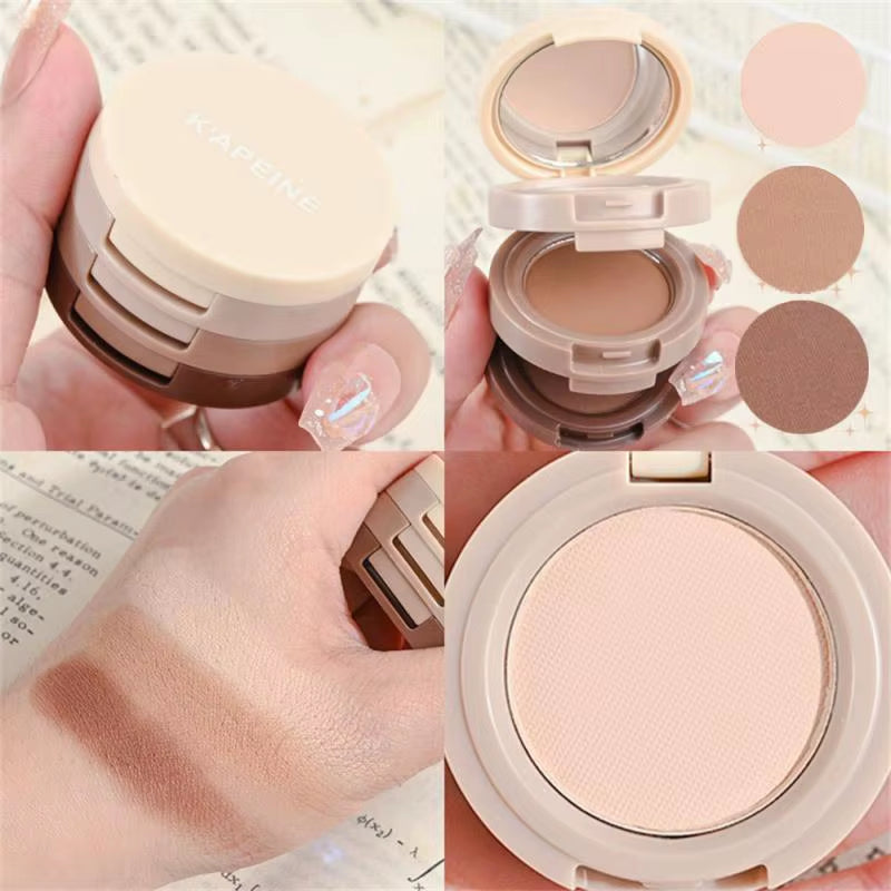 New 3 in 1 Glitter Eyeshadow Highlighter Blush Palette Matte Pearlescent Multifunctional Shimmer Eyes Face Makeup Cosmetics Tool