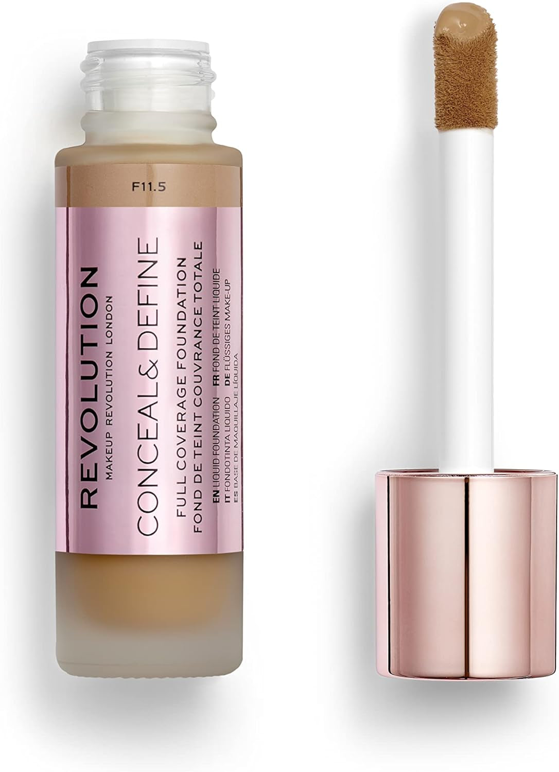 Makeup Revolution, Conceal & Define, Fond De Teint, F13.5, 23Ml