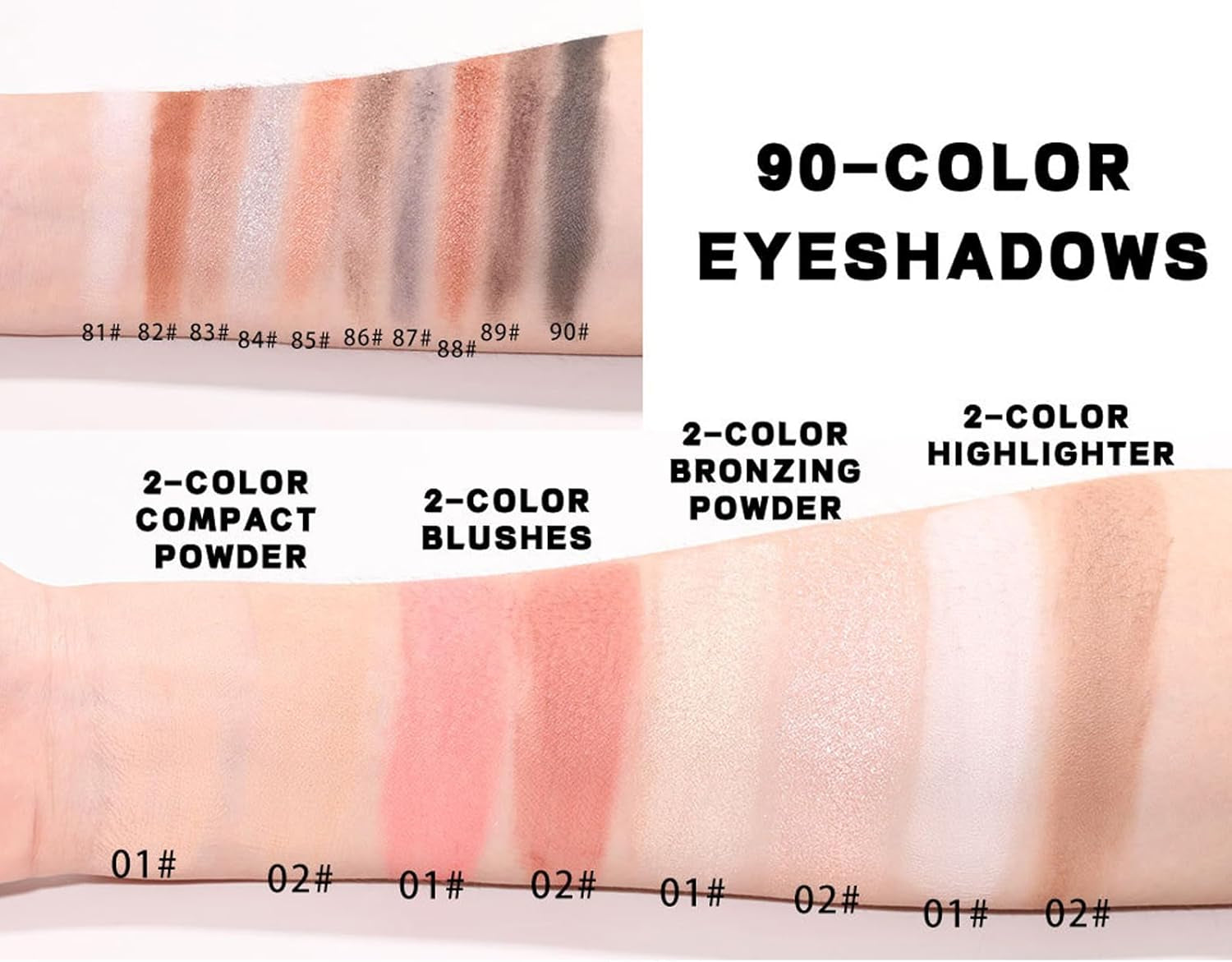 Kit De Maquillage Professionnel Palette De Maquillage Avec Miroir, Coffret De Maquillage De Voyage Avec Paupières Rouge Lèvres, Paillettes, Fard À Joues– Coffret Cadeau De Maquillage