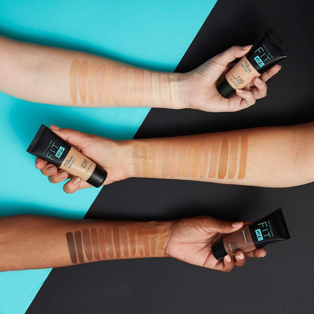 Maybelline New-York - Fond De Teint Fluide Fit Me Matte & Poreless - Peaux Normales À Grasses - Teinte : 105 Ivoire Naturel - 30 Ml