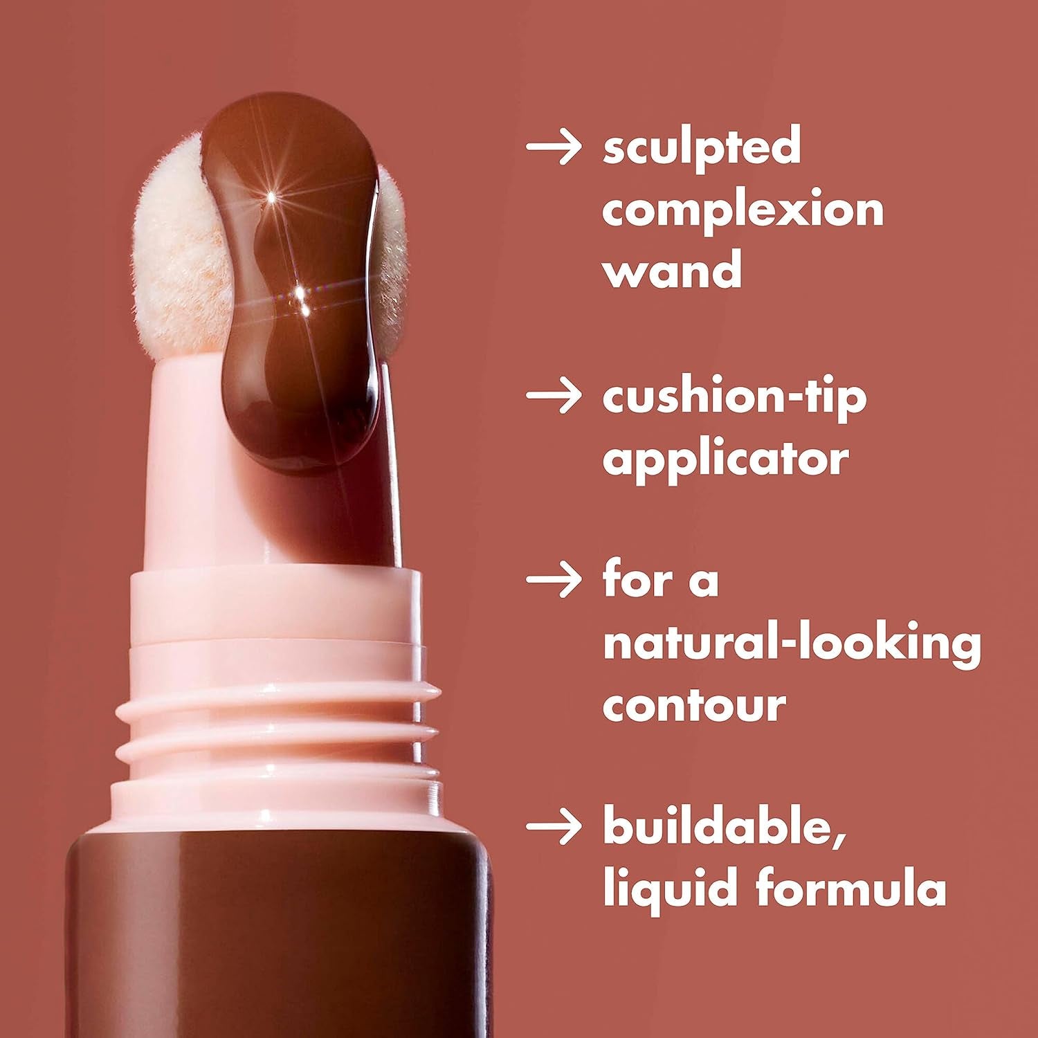 E.L.F. Halo Glow Contour Beauty Wand Bâton De Contour Liquide Pour Un Look Naturel Sculpté, Formule Constructible, Végétalien Et Sans Cruauté Envers Les Animaux, 10 Ml