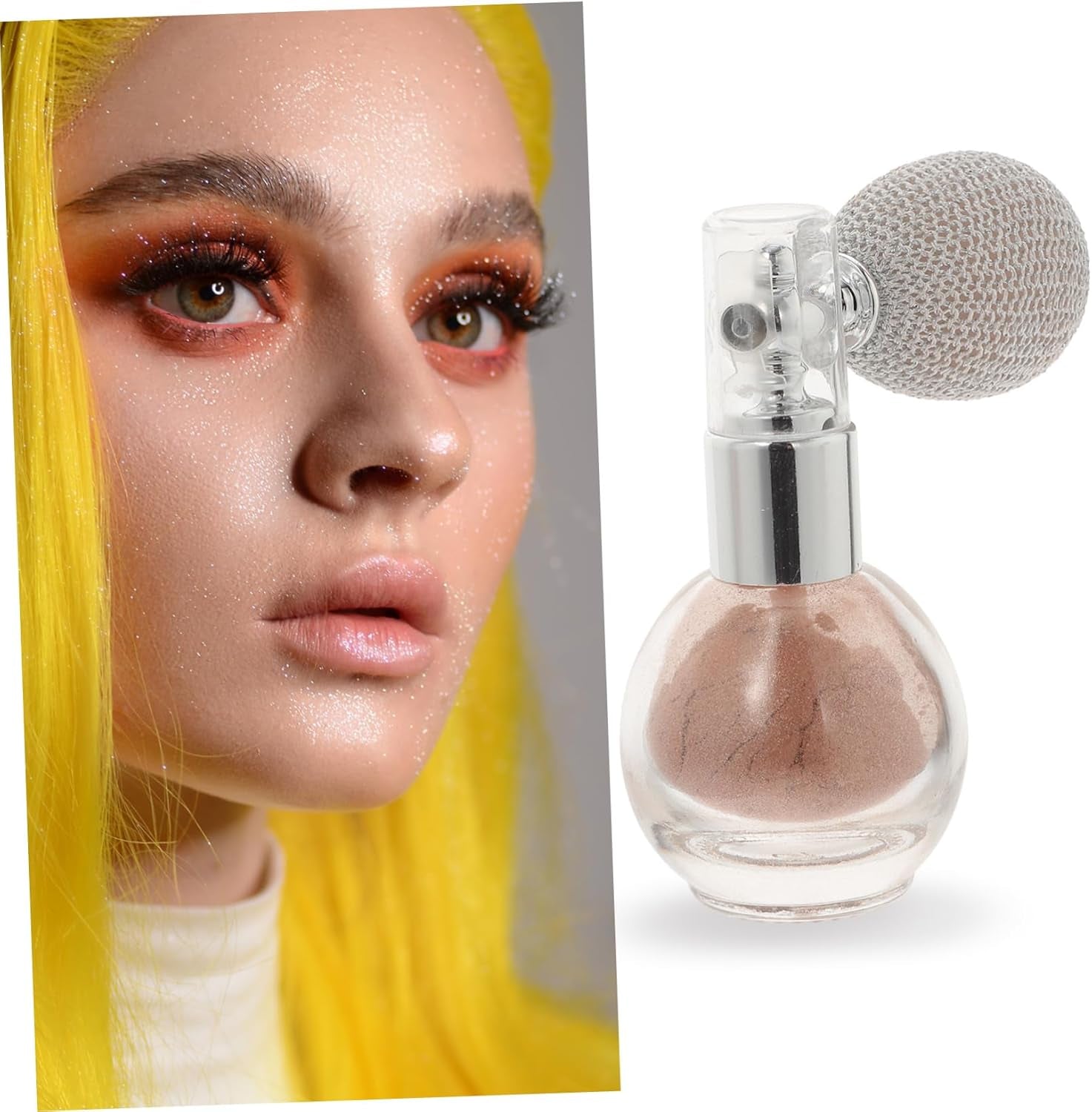 Spray Pailleté Pour Brillance Éclatante Et Pour Cheveux Et Peau Parfait Pour Festivals Et Teinte Nude