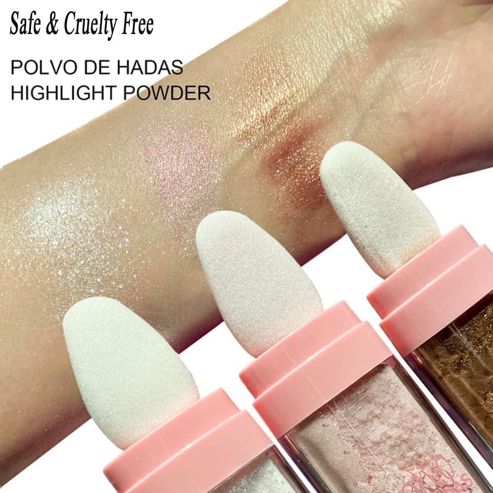 Highlighter Maquillage, Poudre De Fées Pour Le Visage Et Le Corps, Stick Illuminateur, Poudre Pour Cheveux, Yeux Et Corps, Body Glitter