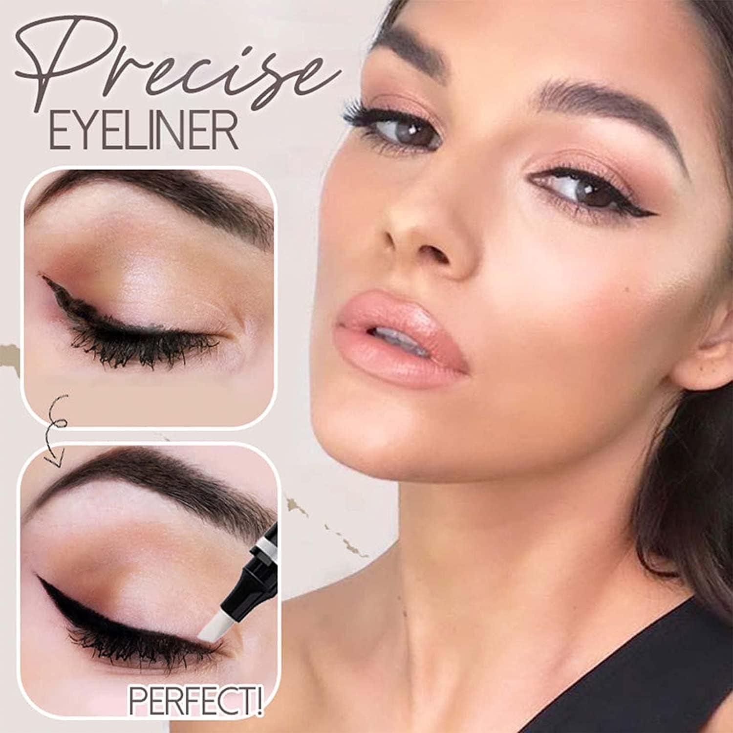 Stylo Correcteur De Maquillage De Précision, Corrige Les Erreurs De Maquillage, Les Taches De Mascara, Le Maquillage Professionnel Des Lèvres Et Des Yeux (1 Pièce)