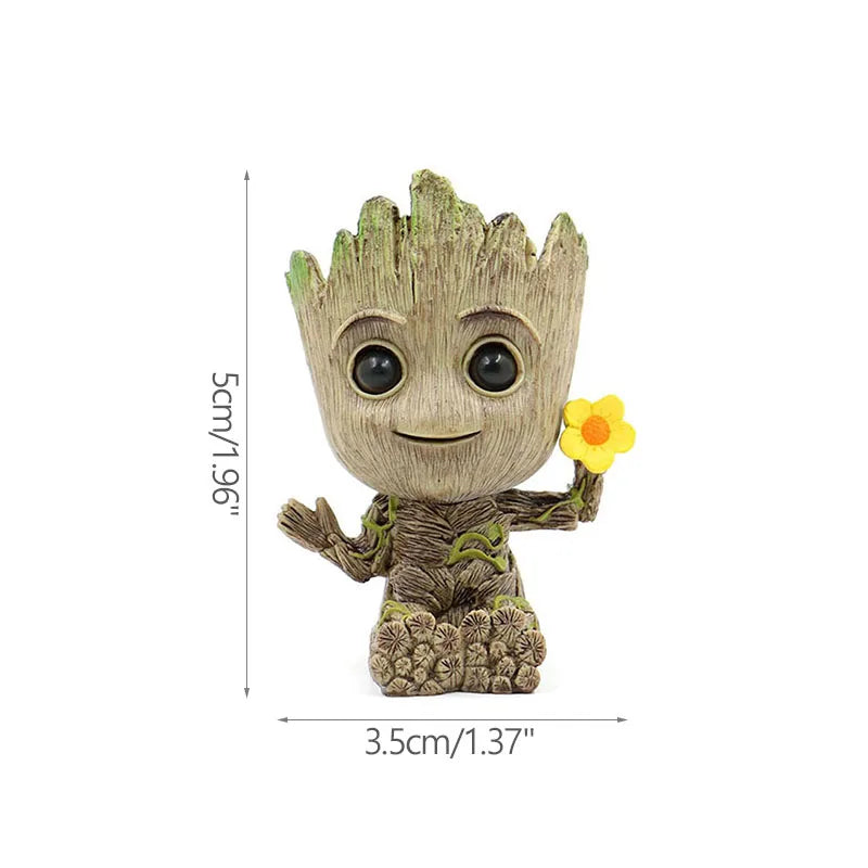 Figurine Groot Miniature 5cm - Décoration Bureau Maison - Modèle Cartoon Tree Man - Ornement Artisanal