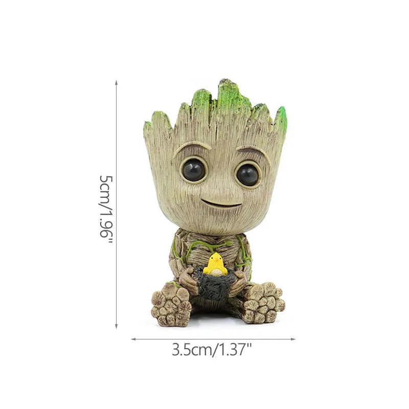Figurine Groot Miniature 5cm - Décoration Bureau Maison - Modèle Cartoon Tree Man - Ornement Artisanal