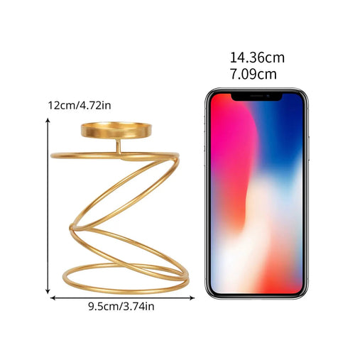 Bougeoirs en Métal Style Luxe