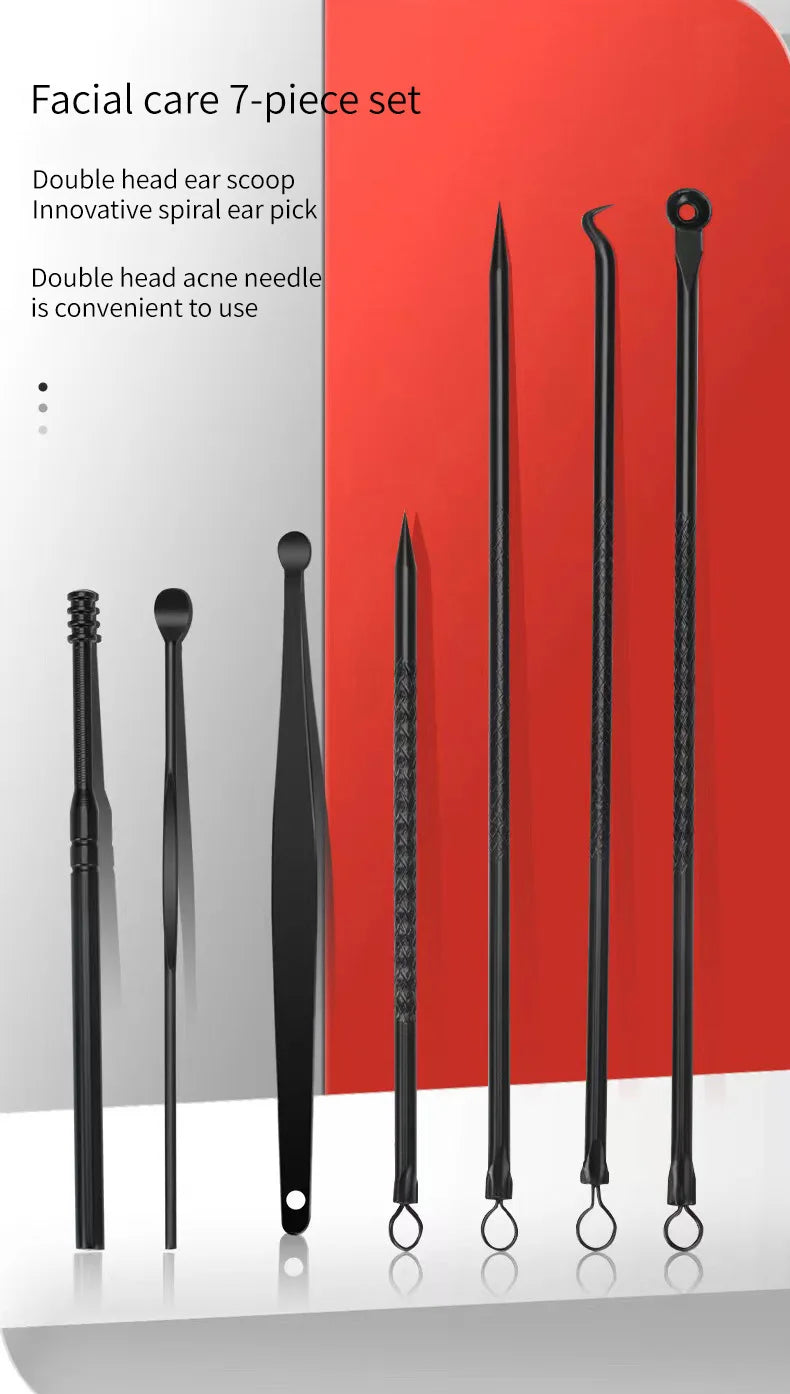 Set Coupe-Ongles Manucure Pédicure Professionnel - Kit Beauté Complet 4 à 24 Pièces - Outils Soin des Ongles Noir