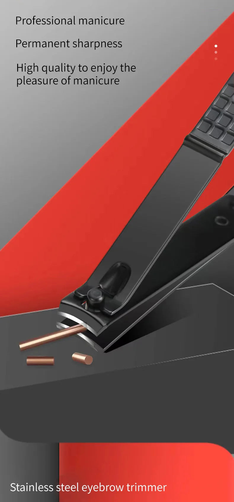 Set Coupe-Ongles Manucure Pédicure Professionnel - Kit Beauté Complet 4 à 24 Pièces - Outils Soin des Ongles Noir