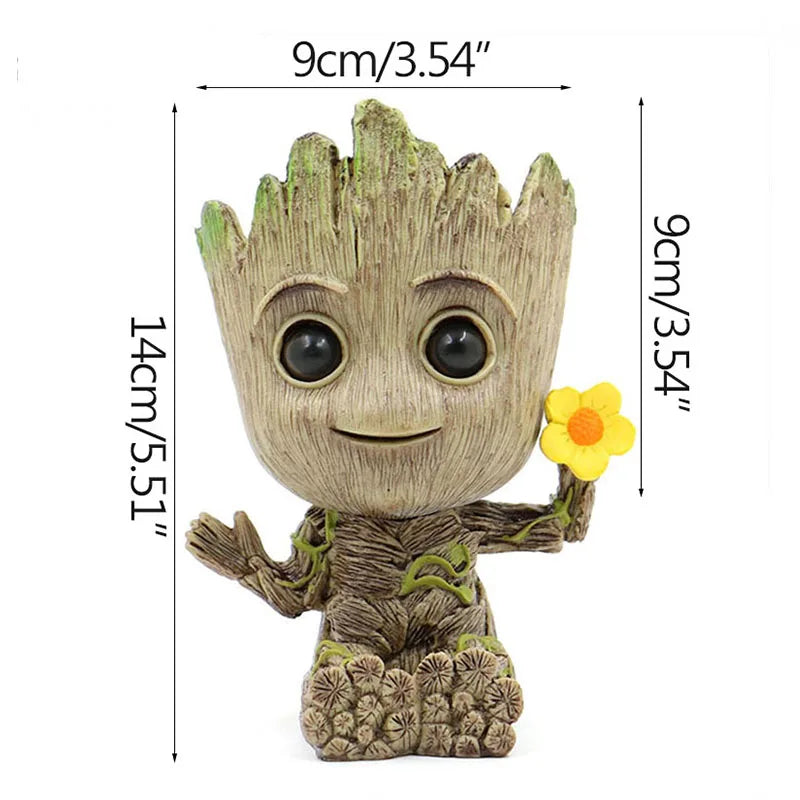 Figurine Groot Miniature 5cm - Décoration Bureau Maison - Modèle Cartoon Tree Man - Ornement Artisanal