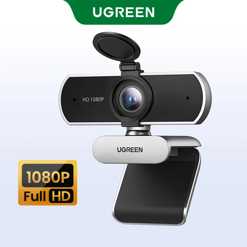 Webcam UGREEN 4K FHD 1080P 8MP pour PC - Autofocus PDAF - Double Micro Anti-Bruit IA