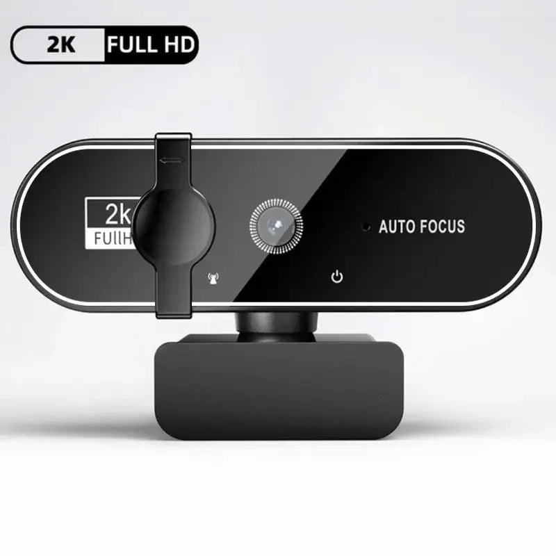 Webcam 4K Ultra HD avec Autofocus et Microphone - Streaming Full HD 1080P/2K pour PC et Ordinateur Portable