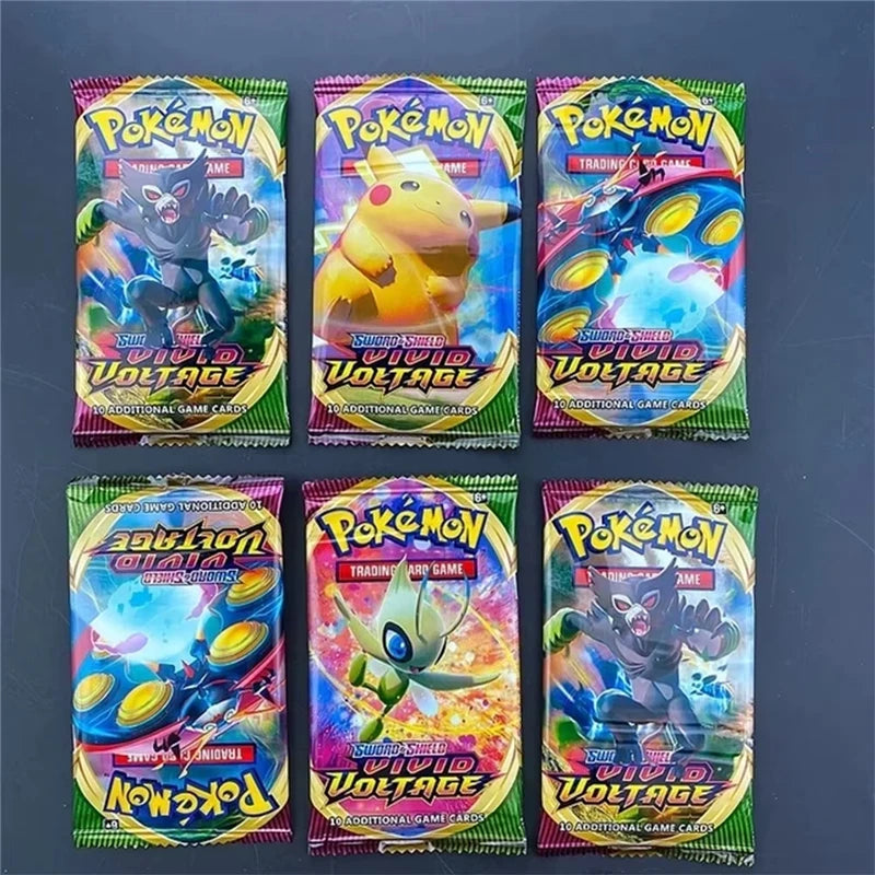 Lot de 9 Cartes Pokémon Aléatoires - Pikachu Colorful Set GX Tag Team Vmax EX - Cartes à Collectionner Trading Game