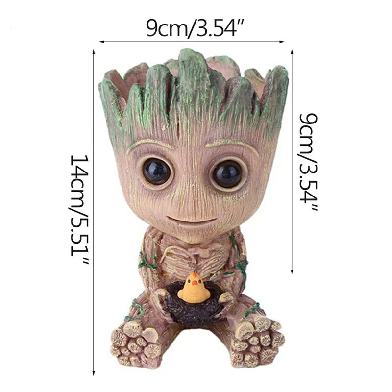 Figurine Groot Miniature 5cm - Décoration Bureau Maison - Modèle Cartoon Tree Man - Ornement Artisanal