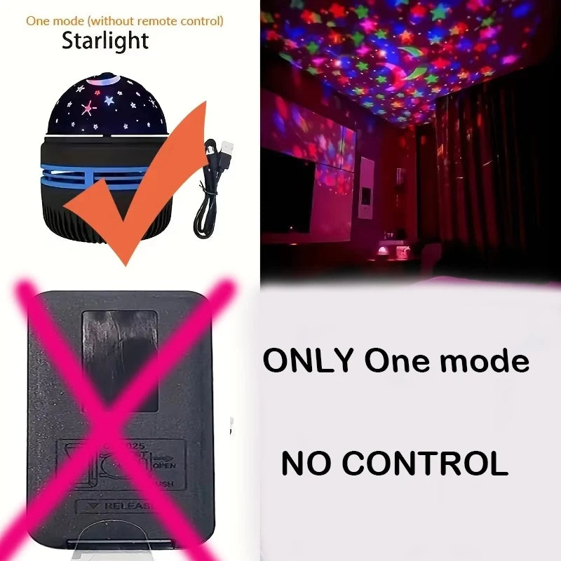 Projecteur Galaxie LED - Veilleuse Étoiles & Vagues Océan 7 Couleurs