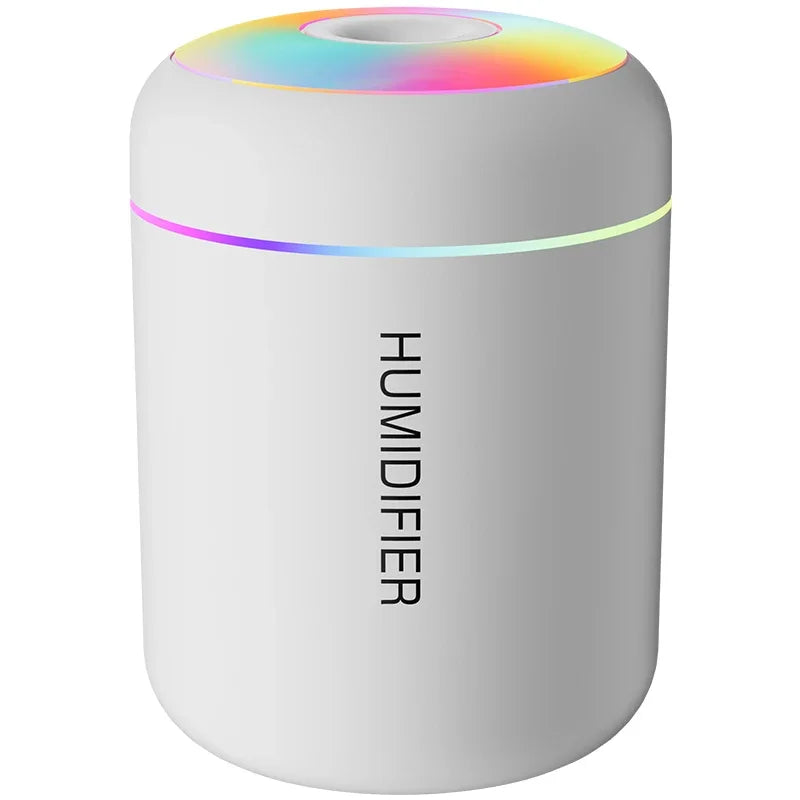 Mini Humidificateur USB 180ml - Diffuseur d'Arômes Portable - Purificateur Air Voiture Maison Chambre avec LED