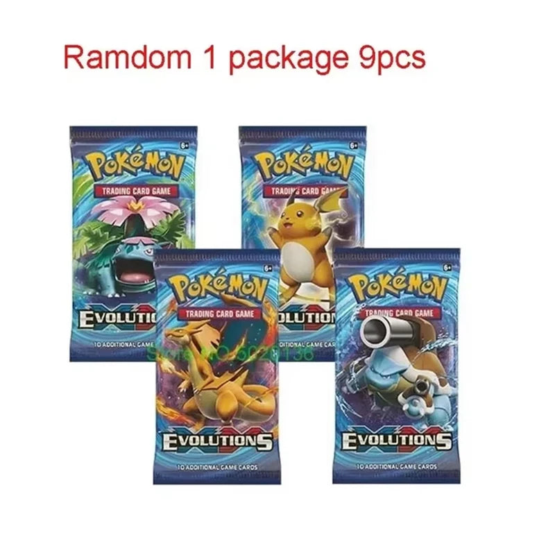 Lot de 9 Cartes Pokémon Aléatoires - Pikachu Colorful Set GX Tag Team Vmax EX - Cartes à Collectionner Trading Game