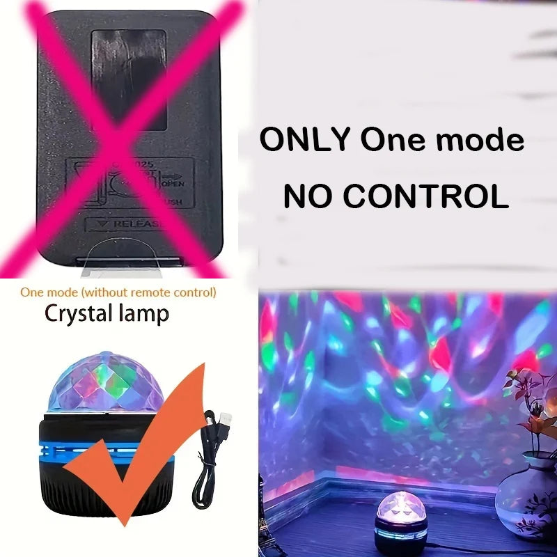 Projecteur Galaxie LED - Veilleuse Étoiles & Vagues Océan 7 Couleurs