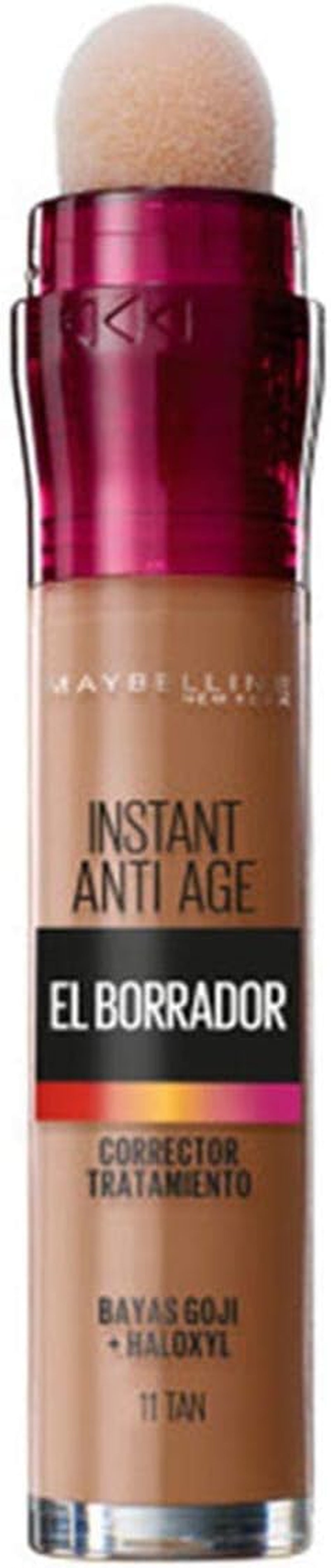 Maybelline Corrector De Ojeras, Bolsas E Imperfecciones Borrador Ojos Tono 11 Tan Pieles Oscuras - 6Ml