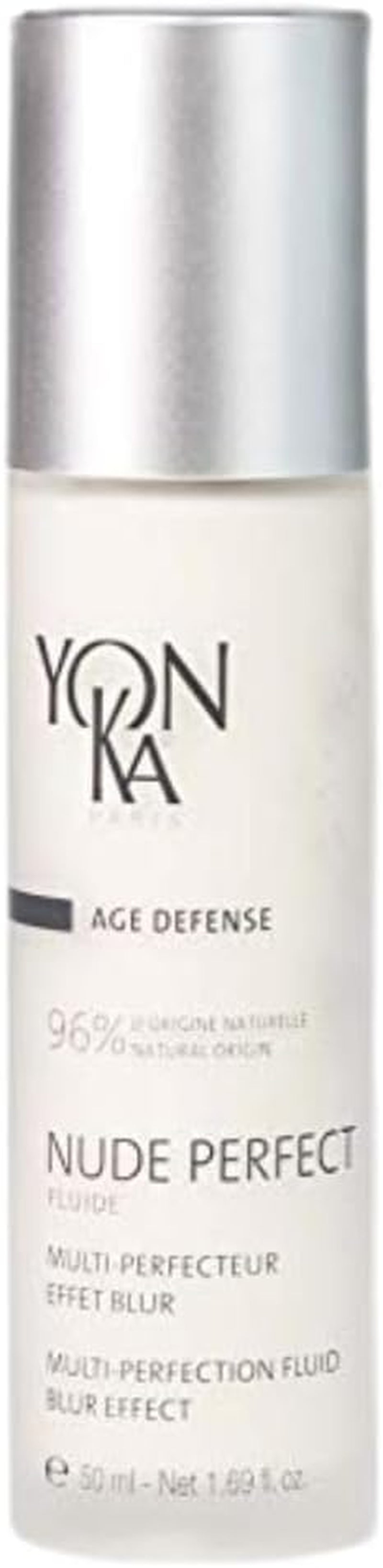 Nude Perfect Fluide Matifiant  50Ml - Embellisseur De Teint, Effet Blur - Dissimule Les Rides Et Les Imperfections - Purifiant Et Anti-Pollution - 96% D'Ingrédients D'Origine Naturelle