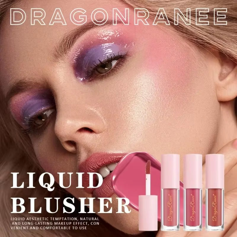 8 Colors Liquid Blush Waterproof Sweatproof Brighten Cheeks Rouge Nude Color Matte Contouring Powder Blusher Liquid Face Makeup