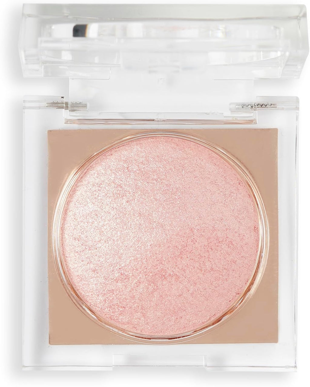 Makeup Revolution Beam Bright Highlighter, All over Face Glow, Powder to Liquid Formula, 5 Different Shades, Pink Seduction