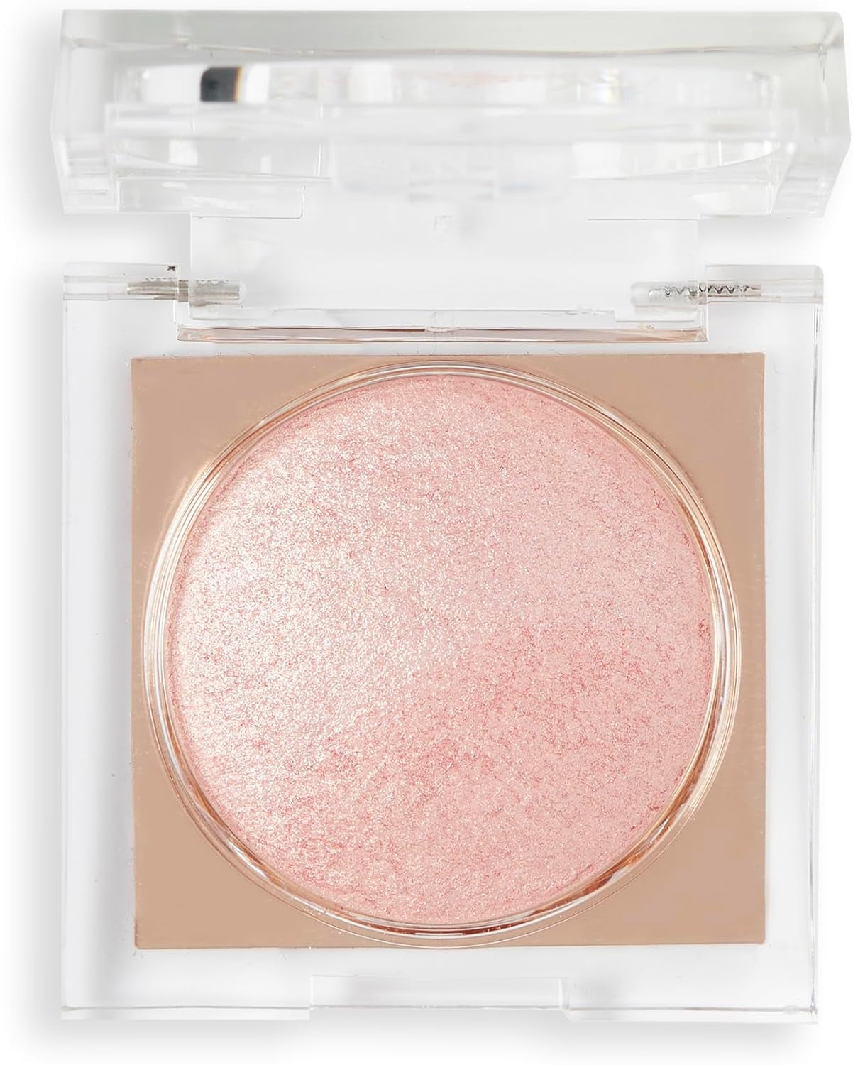 Makeup Revolution Beam Bright Highlighter, All over Face Glow, Powder to Liquid Formula, 5 Different Shades, Pink Seduction