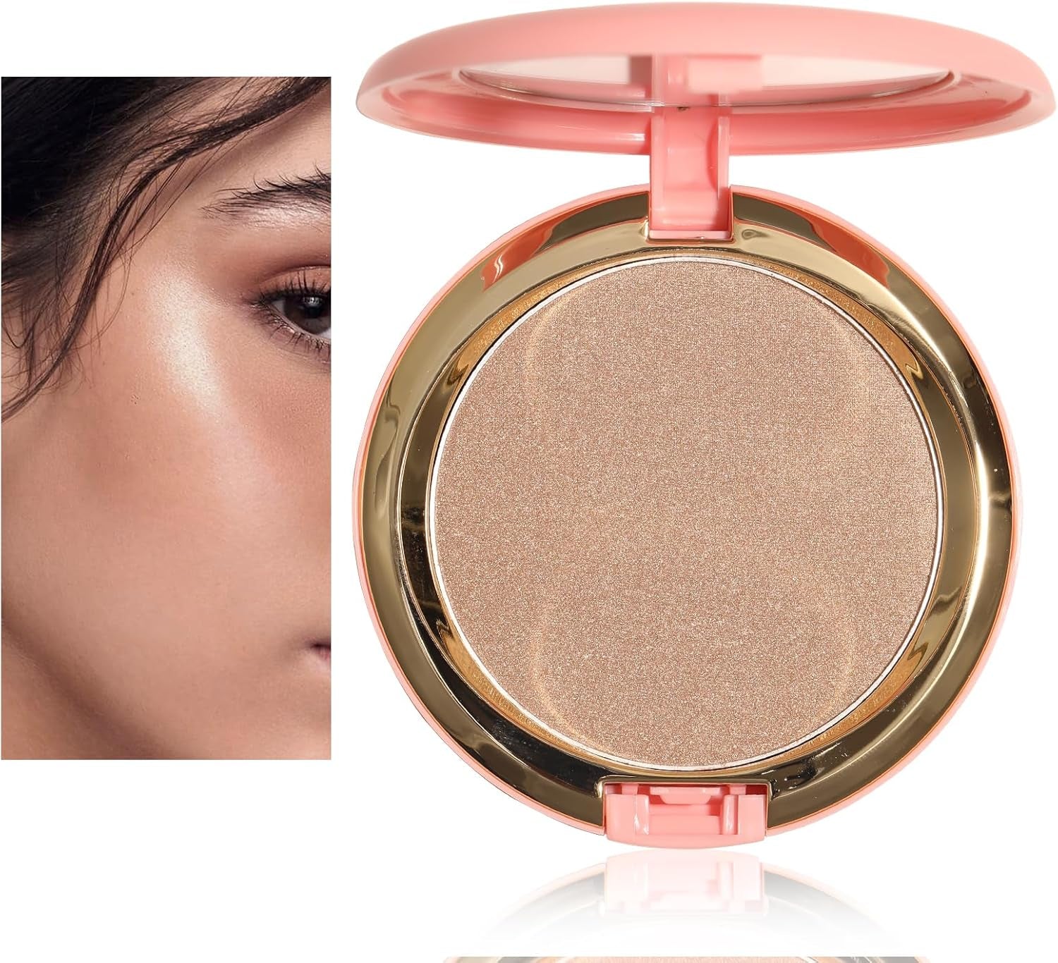 Poudre Bronzante Chatoyante, Poudre De Contour Hautement Pigmentée, Texture Douce, Finition Naturelle Et Ensoleillée, Tient Toute La Journée, Léger, Respirant, Formule Vegan (#Bronzage Léger)