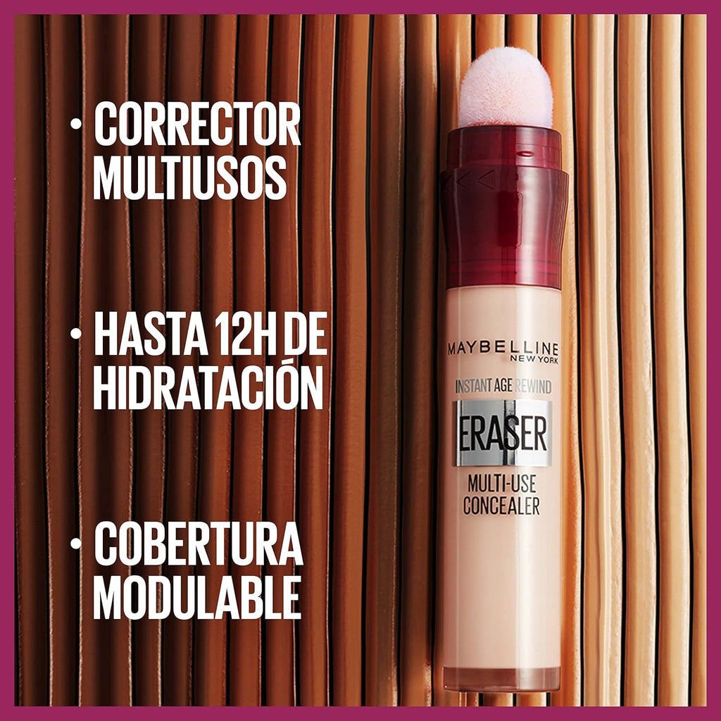Maybelline Corrector De Ojeras, Bolsas E Imperfecciones Borrador Ojos Tono 11 Tan Pieles Oscuras - 6Ml