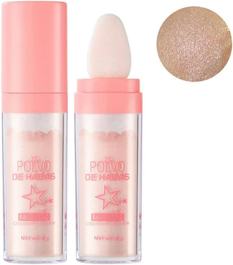 Highlighter Maquillage, Poudre De Fées Pour Le Visage Et Le Corps, Stick Illuminateur, Poudre Pour Cheveux, Yeux Et Corps, Body Glitter
