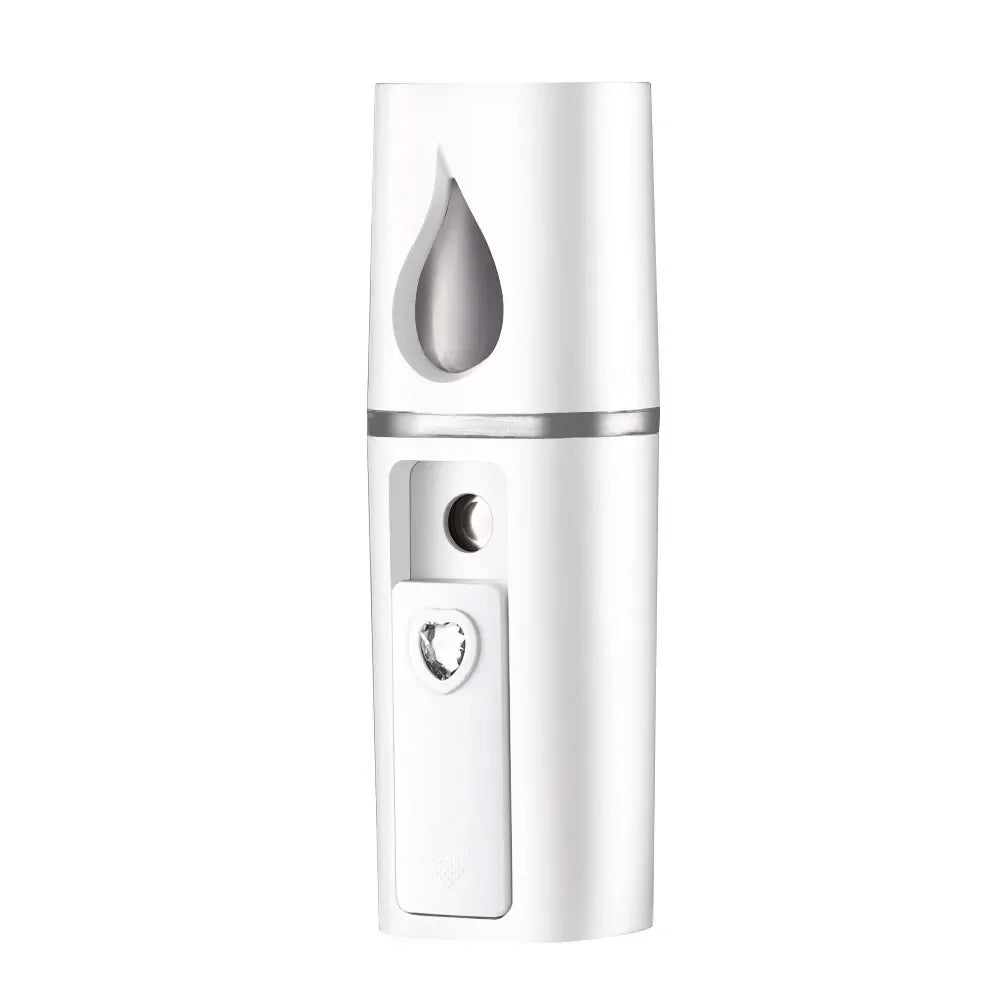 Facial Nano Mist Sprayer Mini Portable Facial Steamer Rechargeable Handy Face Humidifier Face Moisturizing Skin Care Machine