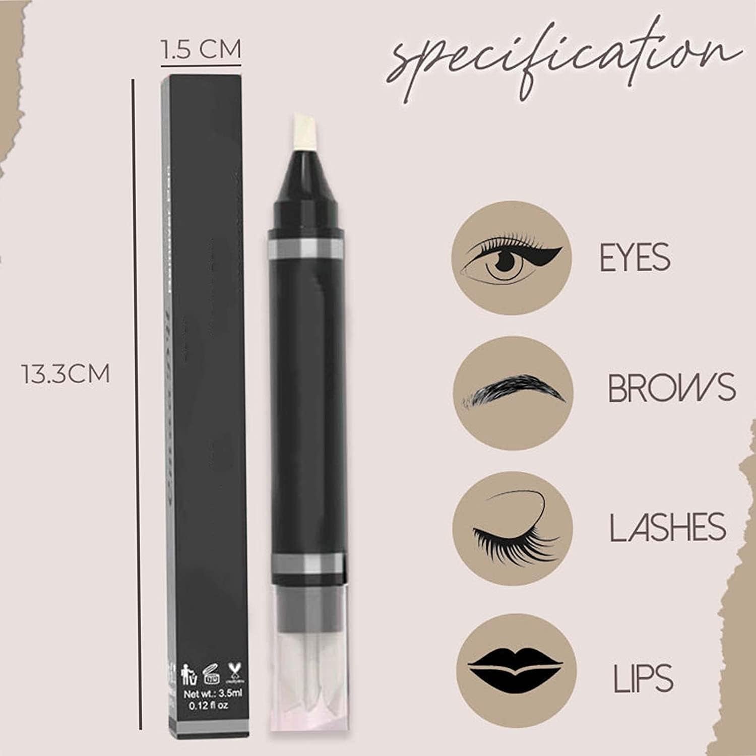 Stylo Correcteur De Maquillage De Précision, Corrige Les Erreurs De Maquillage, Les Taches De Mascara, Le Maquillage Professionnel Des Lèvres Et Des Yeux (1 Pièce)