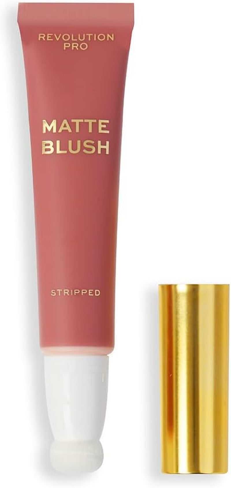 Revolution Pro- Iconic Matte Cream Blush- Wand Stripped Pink | Lightweight Formula |Buildable & Blendable |Soft-Focus Matte Effect |Easy-To-Use Wand Applicator | 15Ml